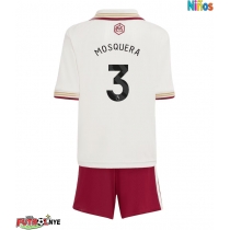 Camiseta Arsenal Cristhian Mosquera #3 Tercera Equipación para niños 2025-26 manga corta (+ pantalones cortos)